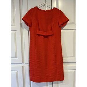 Nan Leslie Vintage Dress From 1960's - Textured Red - Excellent Cond.  - Classic